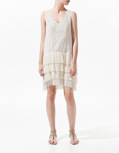 An ethereal ivory-hued LWD with a Great Gatsby feel makes us want to listen to jazz all night long with a St. Germain cocktail in hand.
Zara Embroidered Dress With Frills ($100)
An ethereal ivory-hued LWD with a Great Gatsby feel makes us want to listen to jazz all night long with a St. Germain cocktail in hand.
Zara Embroidered Dress With Frills ($100)
