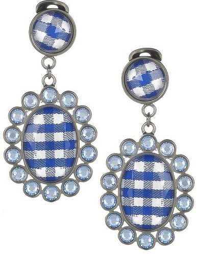 Assert your love of Summer's playful gingham print via a subtle accent — just add a red lip and a breezy sundress for the perfect warm-weather combo.
Miu Miu Gingham and Plexiglass Crystal Clip Earrings ($161)
Assert your love of Summer's playful gingham print via a subtle accent — just add a red lip and a breezy sundress for the perfect warm-weather combo.
Miu Miu Gingham and Plexiglass Crystal Clip Earrings ($161)