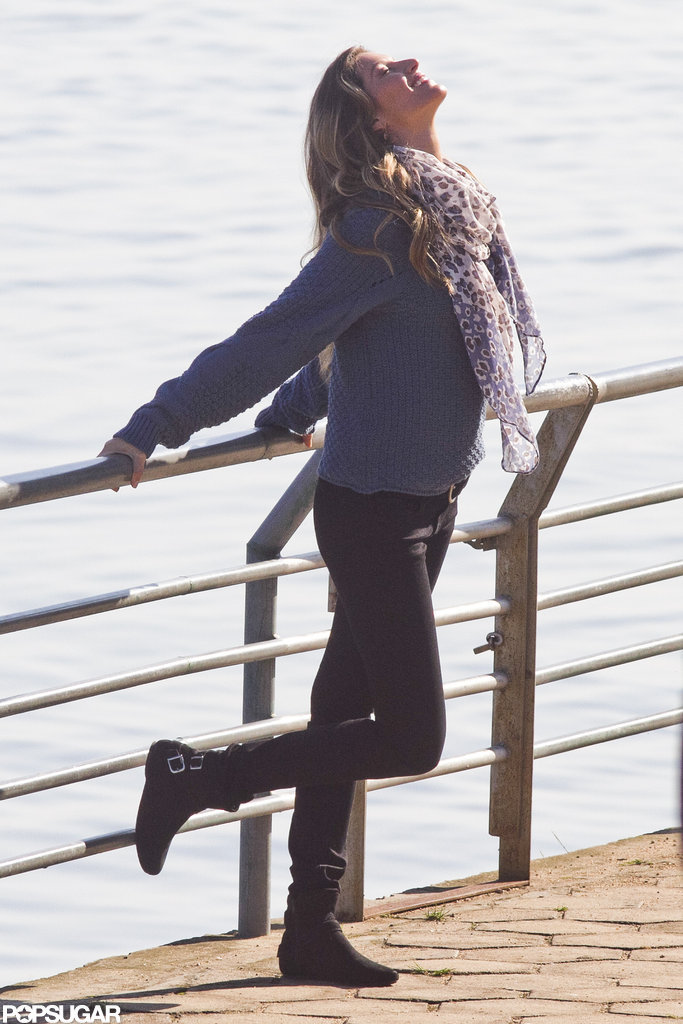 Gisele Bundchen got creative with her poses. Gisele Bundchen got creative with her poses.