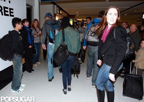 Kristen Stewart walked through the Sydney airport.
Kristen Stewart walked through the Sydney airport.