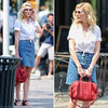 Kirsten Dunst Denim Skirt