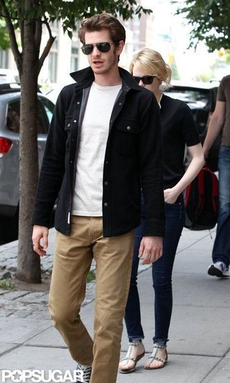 Emma Stone and Andrew Garfield Gear Up For a Busy Few City Days Emma Stone and Andrew Garfield Gear Up For a Busy Few City Days