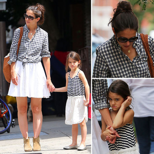 Katie Holmes and Suri Cruise In Matching Mother/Daughter Outfits on the Street in New York City: Steal Their Coordinating Style