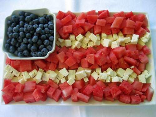 Make This: Watermelon and Feta Flag Make This: Watermelon and Feta Flag