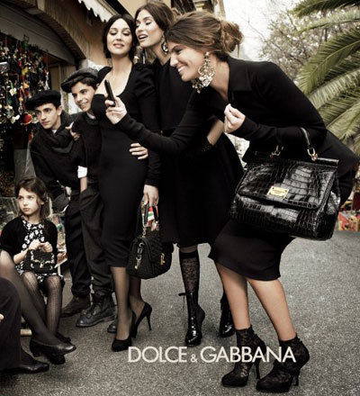 Monica Bellucci, Bianca Brandolino D'Adda + Bianca Balti Live La Dolce Vita on Dolce & Gabbana's Autumn Winter Campaign Shoot