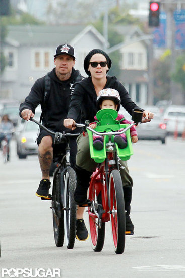 Pink and Carey Hart took their daughter on a bike ride. Pink and Carey Hart took their daughter on a bike ride.
