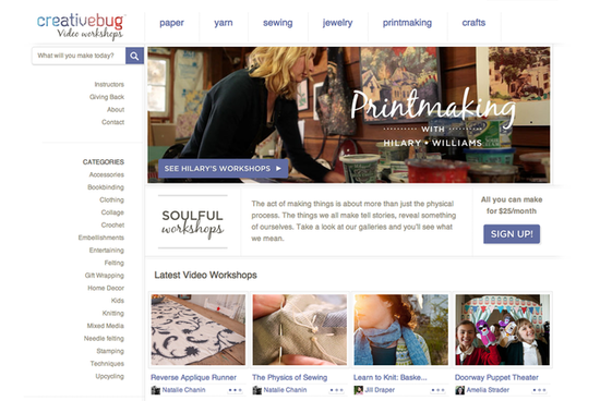 Creativebug Website