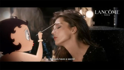 First Look: Betty Boop and Daria Werbowy in Lancôme Hypnôse Star Commercial Sneak Peek