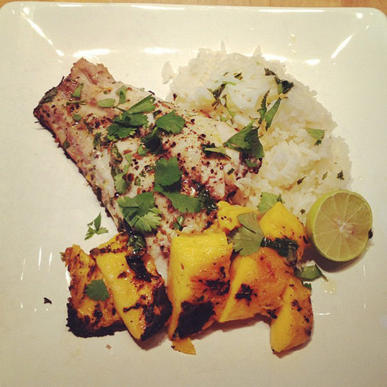 Grilled Red Snapper and Mango