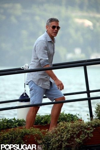 George Clooney and Stacy Keibler Get Back to Boating in Lake Como George Clooney and Stacy Keibler Get Back to Boating in Lake Como
