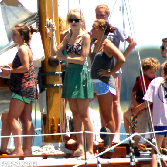 Taylor Swift wore a bikini top in Hyannis Port. Taylor Swift wore a bikini top in Hyannis Port.