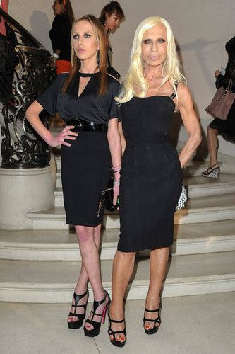 Allegra Versace and Donatella Versace Allegra Versace and Donatella Versace