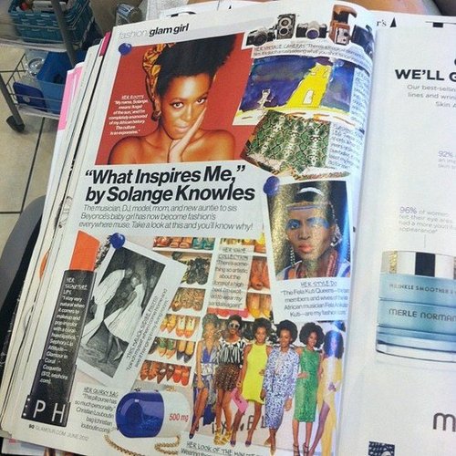 Celebstyle snapped a pic of Solange Knowles in the June issue of Glamour.
Celebstyle snapped a pic of Solange Knowles in the June issue of Glamour.