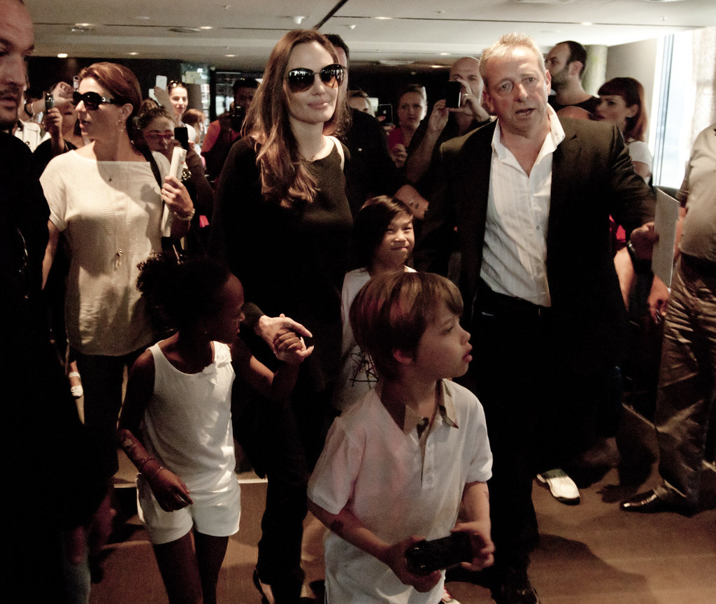Angelina Jolie Packs Up and Takes Off From Sarajevo With Shiloh, Zahara, and Pax Angelina Jolie Packs Up and Takes Off From Sarajevo With Shiloh, Zahara, and Pax
