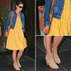 Katie Holmes Wearing Yellow Dress