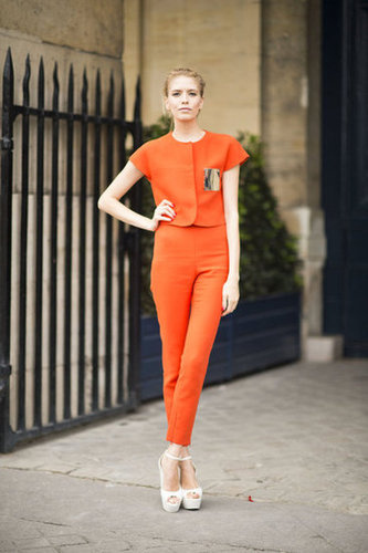 This is everyday polish to the nth degree. The trick? Perfect proportions, a tangerine hue, and major platforms gave this look its posh power.
Photo courtesy of Adam Katz Sinding
This is everyday polish to the nth degree. The trick? Perfect proportions, a tangerine hue, and major platforms gave this look its posh power.
Photo courtesy of Adam Katz Sinding