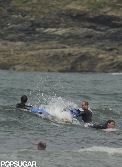 Prince Williams and Prince Harry splashed around in the ocean over the weekend.
Prince Williams and Prince Harry splashed around in the ocean over the weekend.