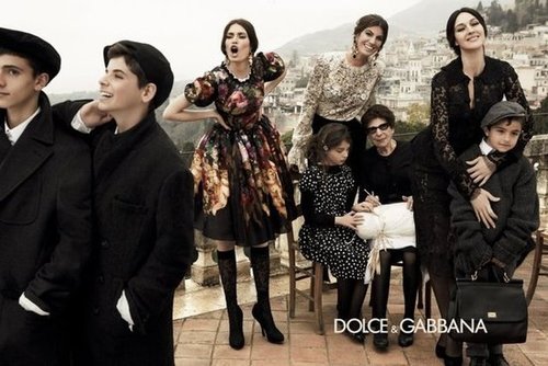 Dolce & Gabbana show off an all-Italian lineup for its Fall ad campaign.
Dolce & Gabbana show off an all-Italian lineup for its Fall ad campaign.