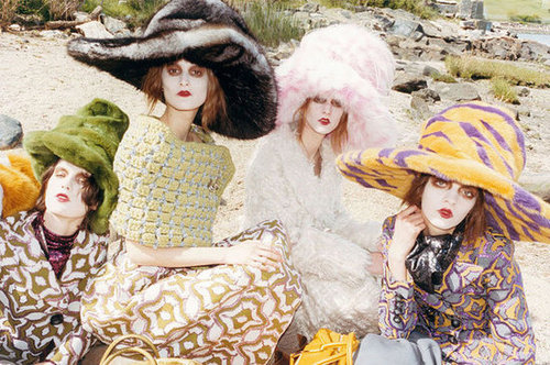 Marc Jacobs larger-than-life hats make a serious statement in the designer's Fall ads.
Marc Jacobs larger-than-life hats make a serious statement in the designer's Fall ads.
