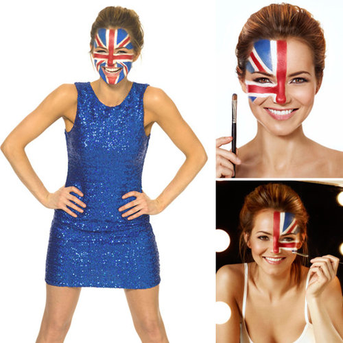 Union Jack Beauty on Kara Tointon For Panasonic Flag Tags