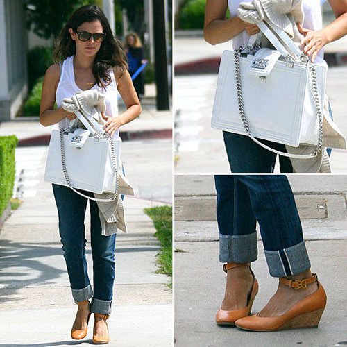 Rachel Bilson Reminds Us Why We Love Our White Tees + Jeans 