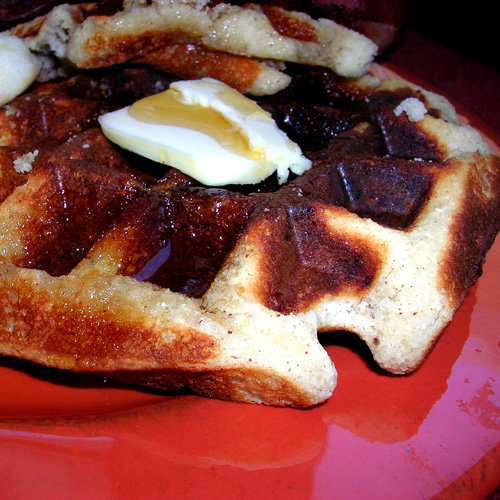 These Paleo-approved banana waffles will make converts out of even the most devoted pancake gals. Top them off with just a bit of low-fat butter and a smidgen of sugar-free syrup, and you're good to go!
These Paleo-approved banana waffles will make converts out of even the most devoted pancake gals. Top them off with just a bit of low-fat butter and a smidgen of sugar-free syrup, and you're good to go!