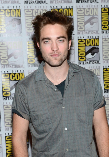 Robert Pattinson posed for pictures.
Robert Pattinson posed for pictures.