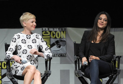 Michelle Williams and Mila Kunis spoke about Oz: The Great and Powerful at Comic-Con.
Michelle Williams and Mila Kunis spoke about Oz: The Great and Powerful at Comic-Con.