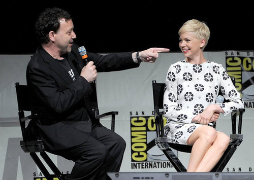 Michelle Williams spoke with Sam Raimi at a panel discussing Oz: The Great and Powerful at Comic-Con.
Michelle Williams spoke with Sam Raimi at a panel discussing Oz: The Great and Powerful at Comic-Con.