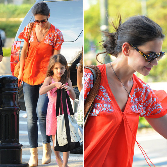 Katie Holmes's bold tunic top would look just as awesome at the beach as it would around the city. Get the look.
Katie Holmes's bold tunic top would look just as awesome at the beach as it would around the city. Get the look.
