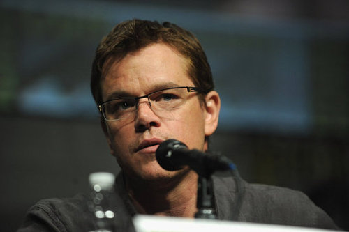 Matt Damon at Comic-Con.
Matt Damon at Comic-Con.