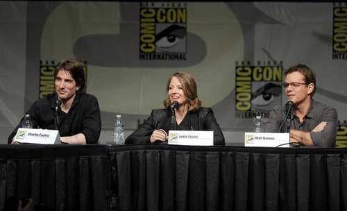 Sharto Copley, Jodie Foster, and Matt Damon talked.
Sharto Copley, Jodie Foster, and Matt Damon talked.