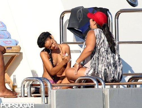 Bikini-Clad Rihanna Lets Loose on a Luxury Cruise Bikini-Clad Rihanna Lets Loose on a Luxury Cruise