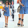 Alexa Chung Wearing Overalls