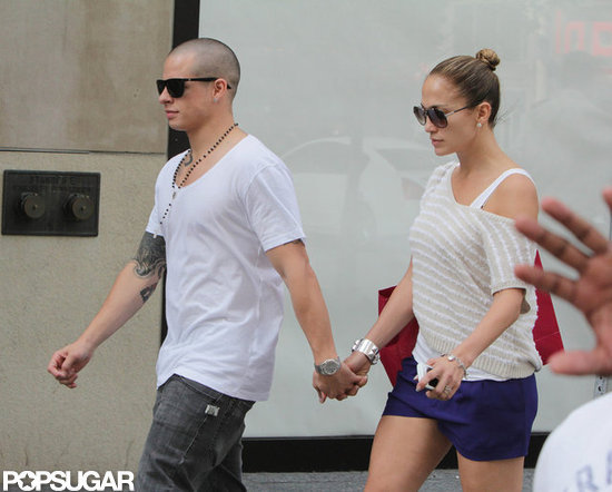Jennifer Lopez and Casper Smart looked loved up.
Jennifer Lopez and Casper Smart looked loved up.