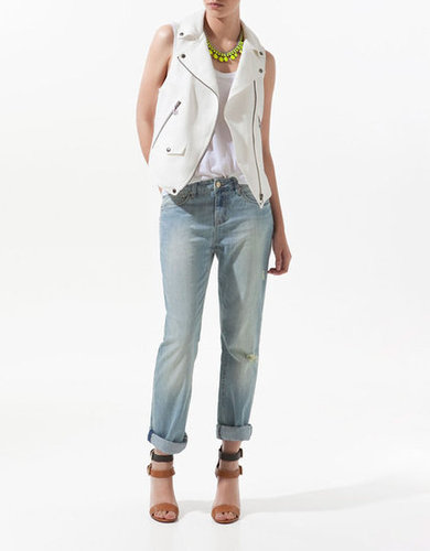 Get a moto-chic style spin without a stifling leather jacket. This linen vest offers the same cool in a warm-weather-accessible way.
Zara Linen Waistcoat With Zips ($80)
Get a moto-chic style spin without a stifling leather jacket. This linen vest offers the same cool in a warm-weather-accessible way.
Zara Linen Waistcoat With Zips ($80)