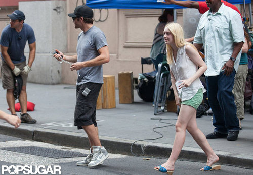 Jake Gyllenhaal and Dakota Fanning rehearse before filming in NYC.
Jake Gyllenhaal and Dakota Fanning rehearse before filming in NYC.