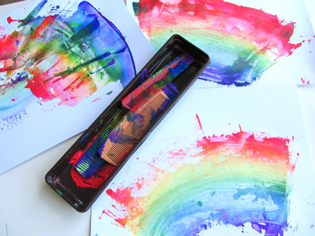 Comb-Painted Rainbows Comb-Painted Rainbows