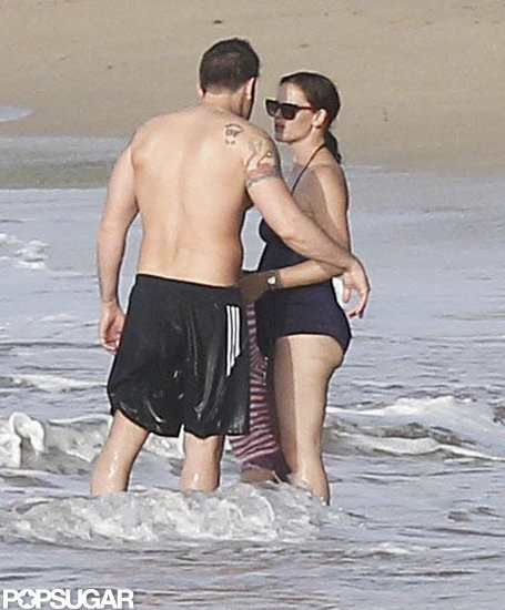 Ben Affleck got close with Jennifer Garner in the water in Puerto Rico.
Ben Affleck got close with Jennifer Garner in the water in Puerto Rico.