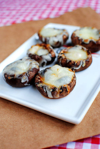 Mushroom Cap Pizza Bites Mushroom Cap Pizza Bites