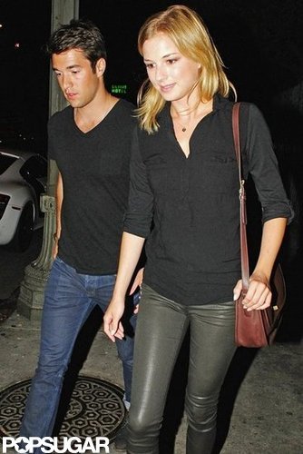 Emily VanCamp and Josh Bowman were spotted leaving the LA club Playhouse.
Emily VanCamp and Josh Bowman were spotted leaving the LA club Playhouse.