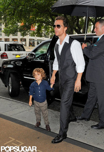 Matthew McConaughey and Little Levi Make a Dapper Duo in NYC Matthew McConaughey and Little Levi Make a Dapper Duo in NYC