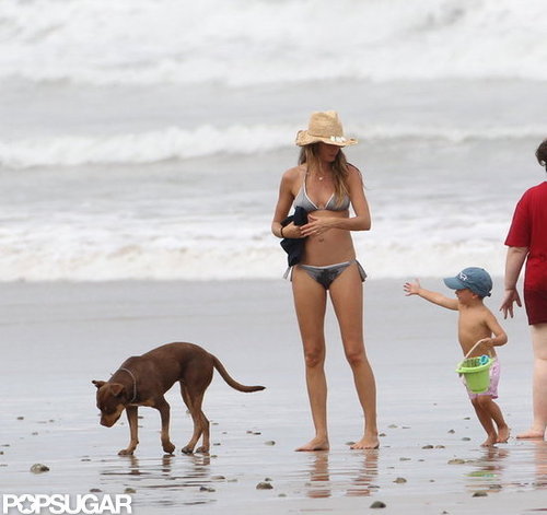 Pregnant Gisele Debuts Bump in a Bikini! Pregnant Gisele Debuts Bump in a Bikini!