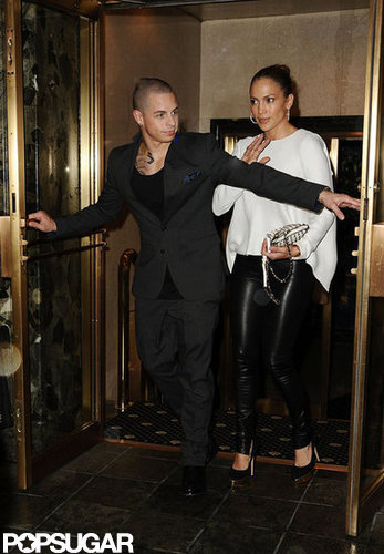Jennifer Lopez and Casper Smart were dressed up for dinner in NYC.
Jennifer Lopez and Casper Smart were dressed up for dinner in NYC.