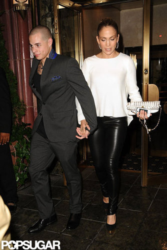 Jennifer Lopez and Casper Smart were hand in hand after a dinner date in NYC.
Jennifer Lopez and Casper Smart were hand in hand after a dinner date in NYC.