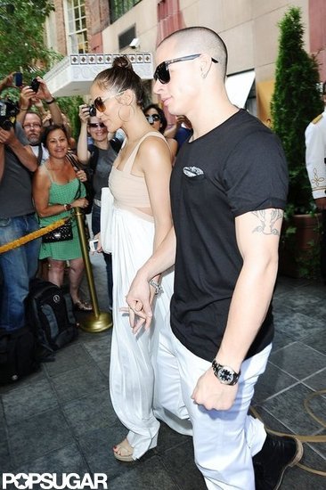 Jennifer Lopez and Casper Smart held hands leaving her birthday lunch in NYC.
Jennifer Lopez and Casper Smart held hands leaving her birthday lunch in NYC.