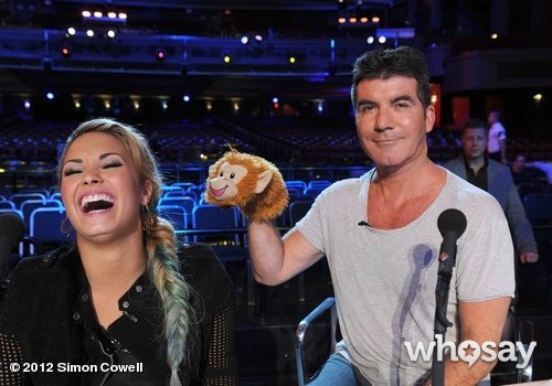 Simon Cowell taunted Demi Lovato with a puppet on the set of The X Factor.
Source: Simon Cowell on WhoSay
Simon Cowell taunted Demi Lovato with a puppet on the set of The X Factor.
Source: Simon Cowell on WhoSay