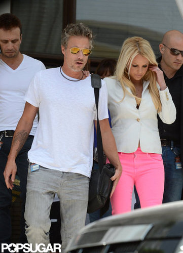 Britney Spears Brings a Pop of Pink to Miami With Jason Britney Spears Brings a Pop of Pink to Miami With Jason
