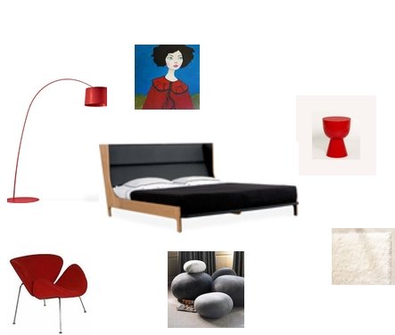 The Red Bedroom Two Ways: Modern and Romantic