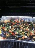 BBQ Mussels in garlic white wine sauce BBQ Mussels in garlic white wine sauce